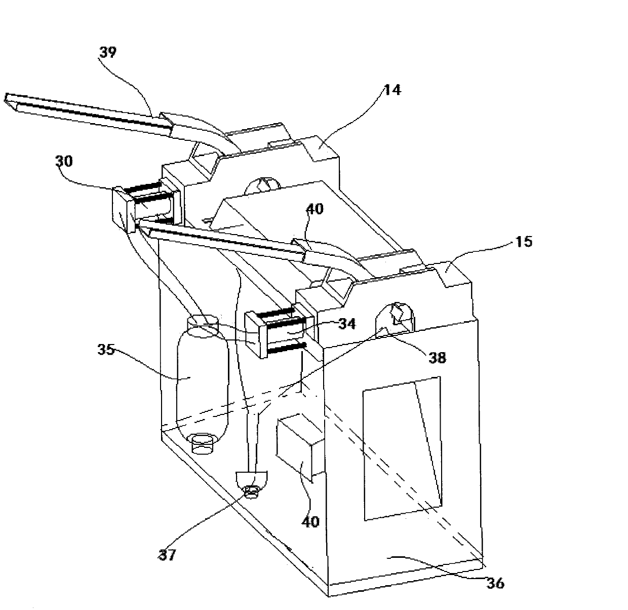 Two-way and double-station threading machine