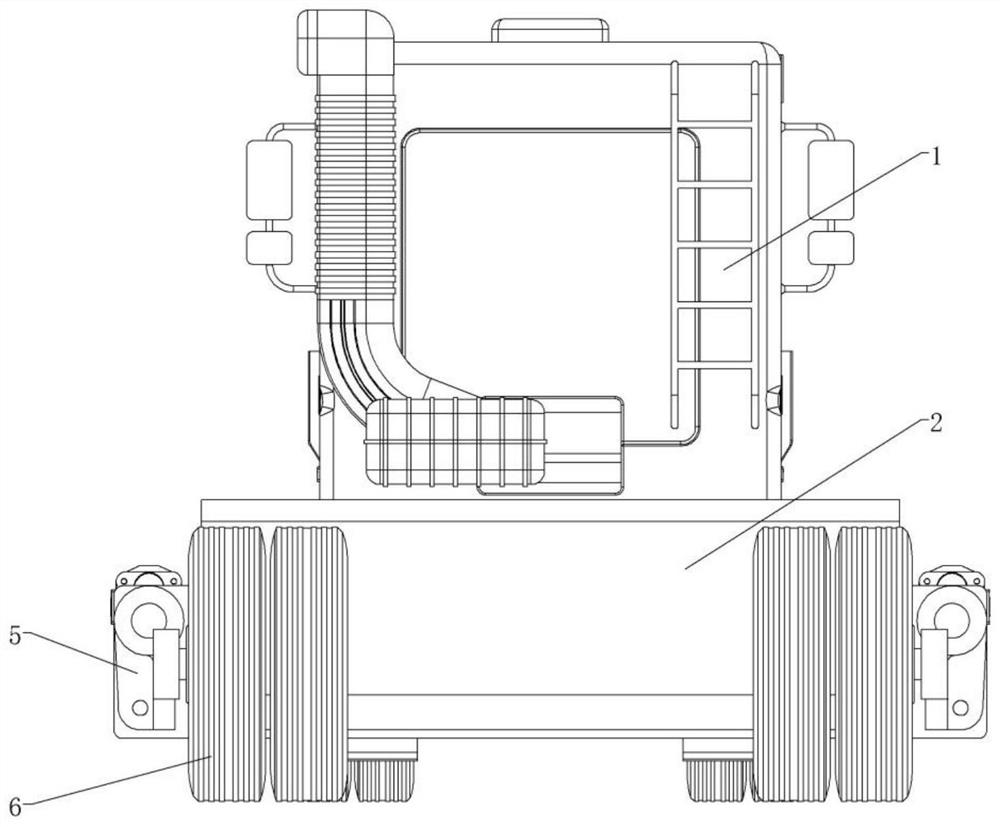 Special trailer for engineering machinery