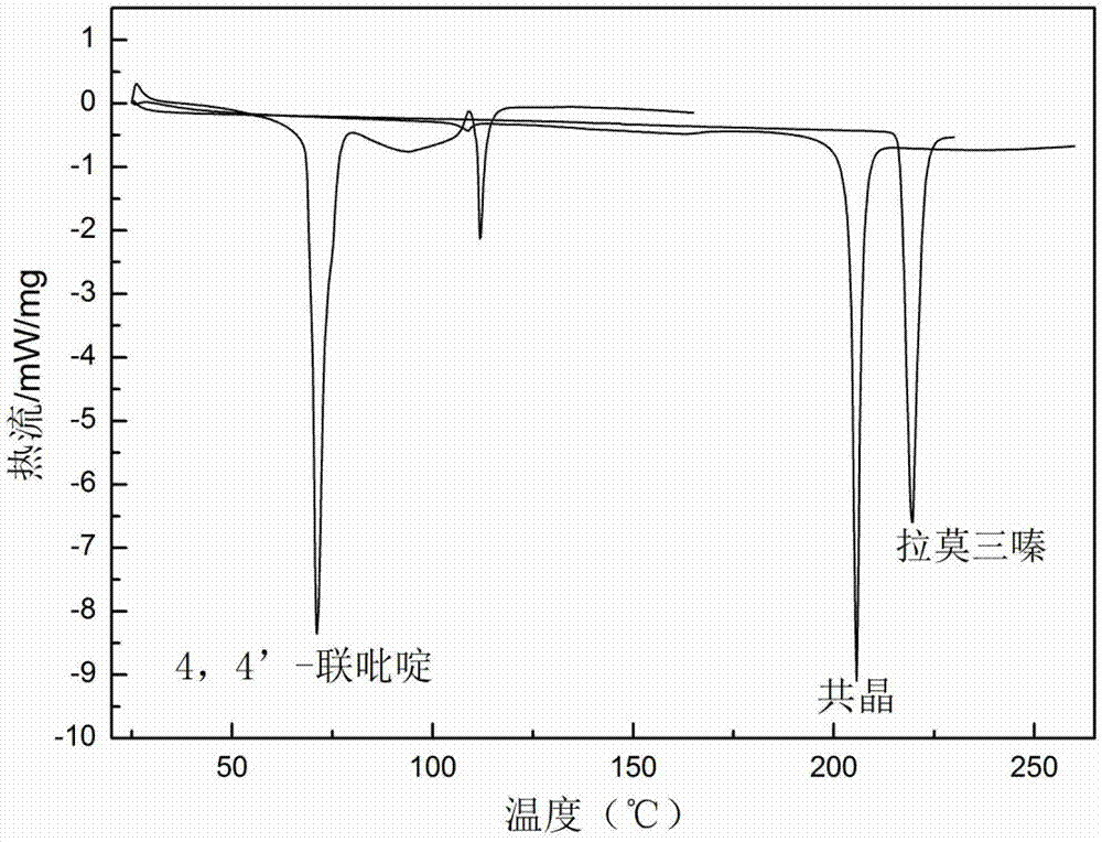 Novel lamotrigine pharmaceutical co-crystal and preparation method thereof