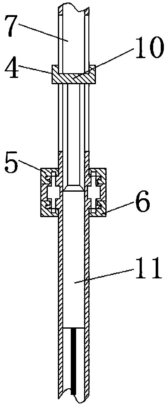 Household vertical lamp with omni-directional illuminating function