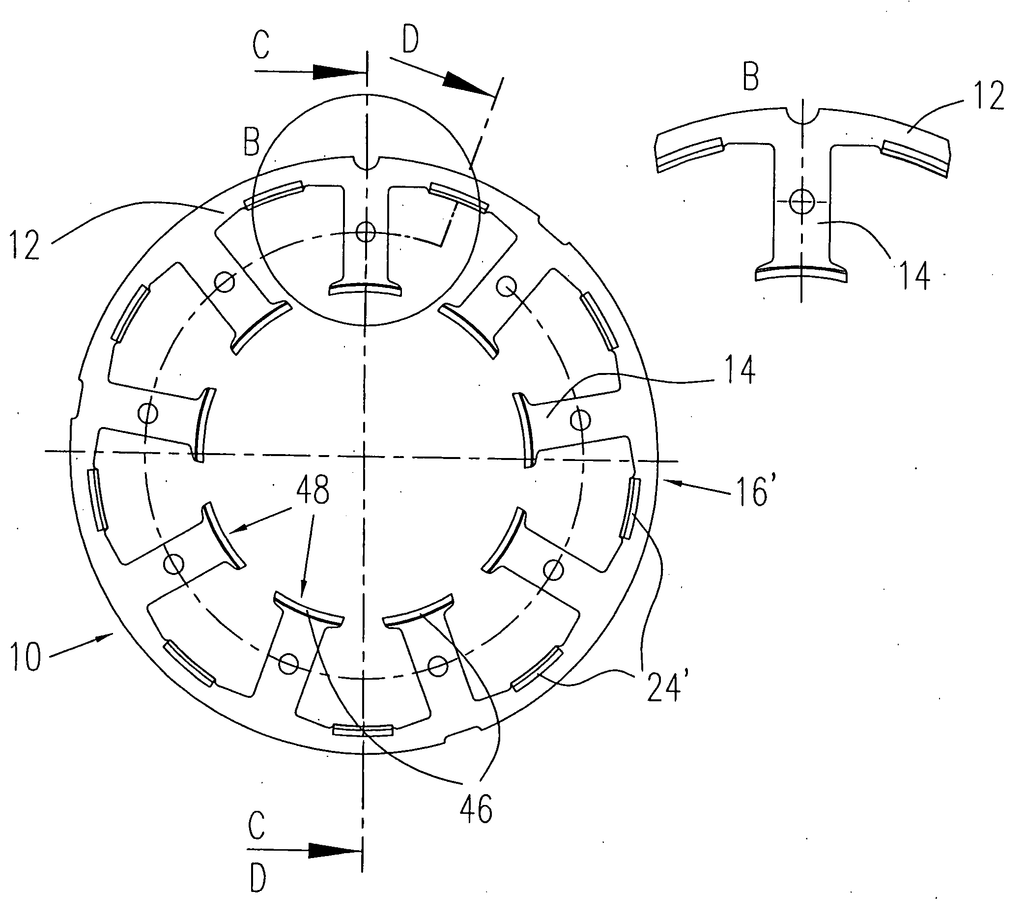 Stator arrangement for an electric machine and a method for manufacturing the stator arrangement