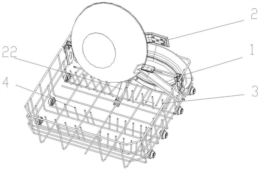 Dish-washing machine with flow gathering pressurization direct injection type powerful washing function