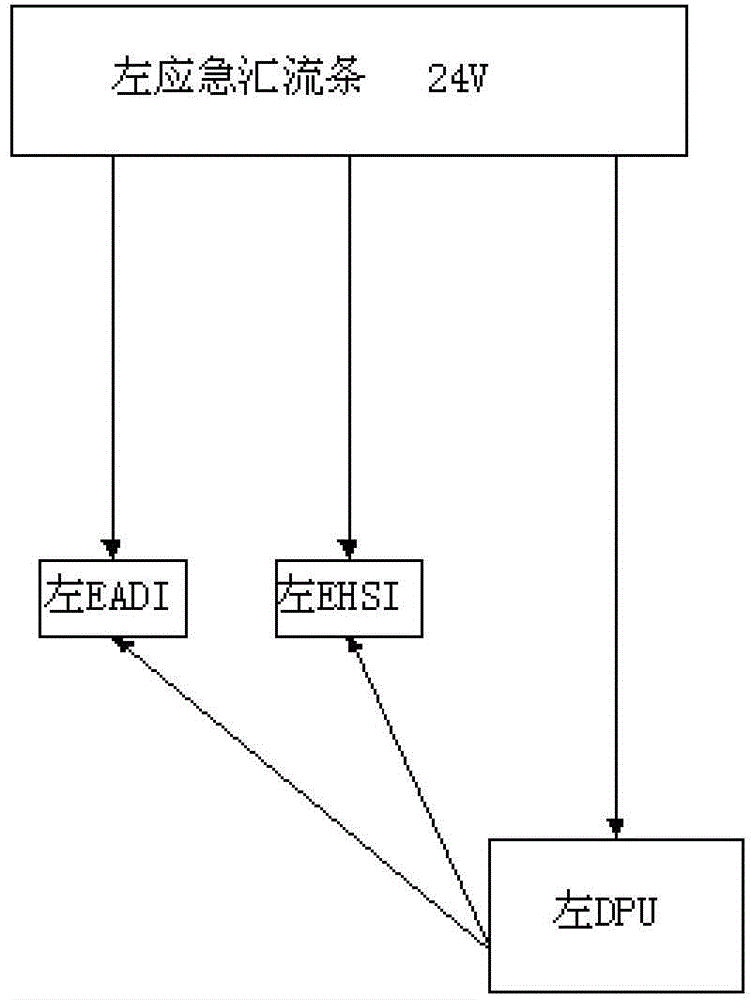 An electronic flight instrument power supply system