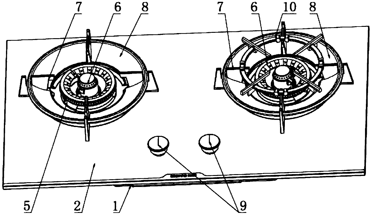 Cooker convenient to clean, easy to adjust and with energy gathering ring