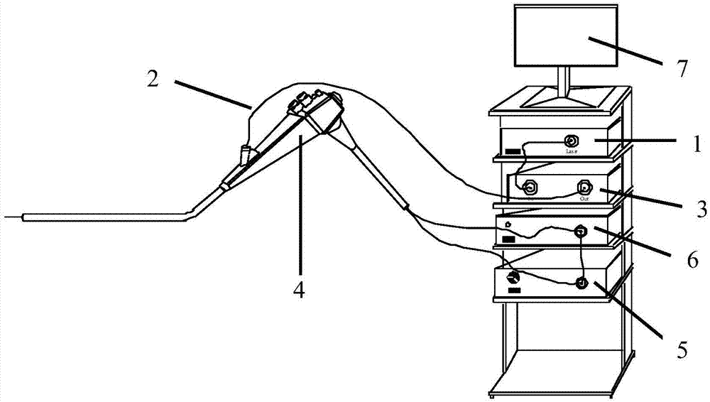 Light power treatment system having visualization function