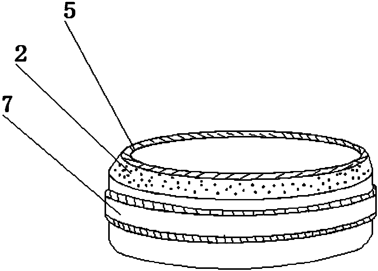 Internally-installed ring-type permanent magnet magnetic bearing and machining method thereof