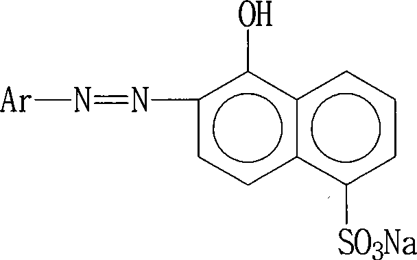 Red reactive dye for fur and preparation thereof