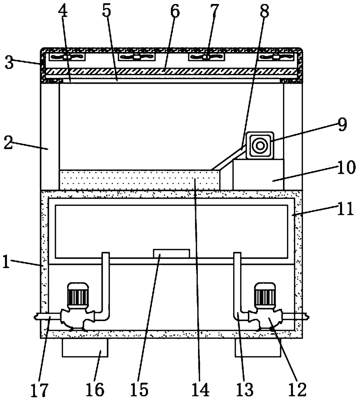 Warp knitted fabric sizing device