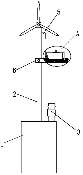 Intelligent bearing suction barrel foundation structure