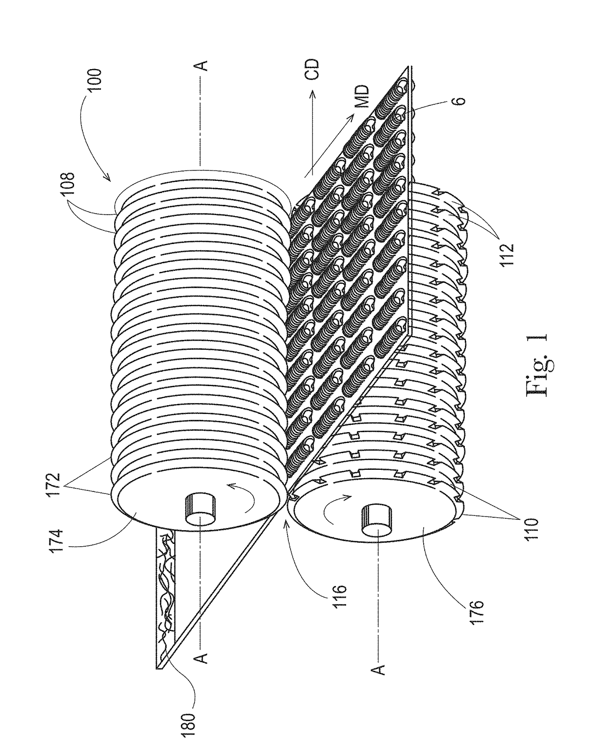 Topsheets integrated with heterogenous mass layer