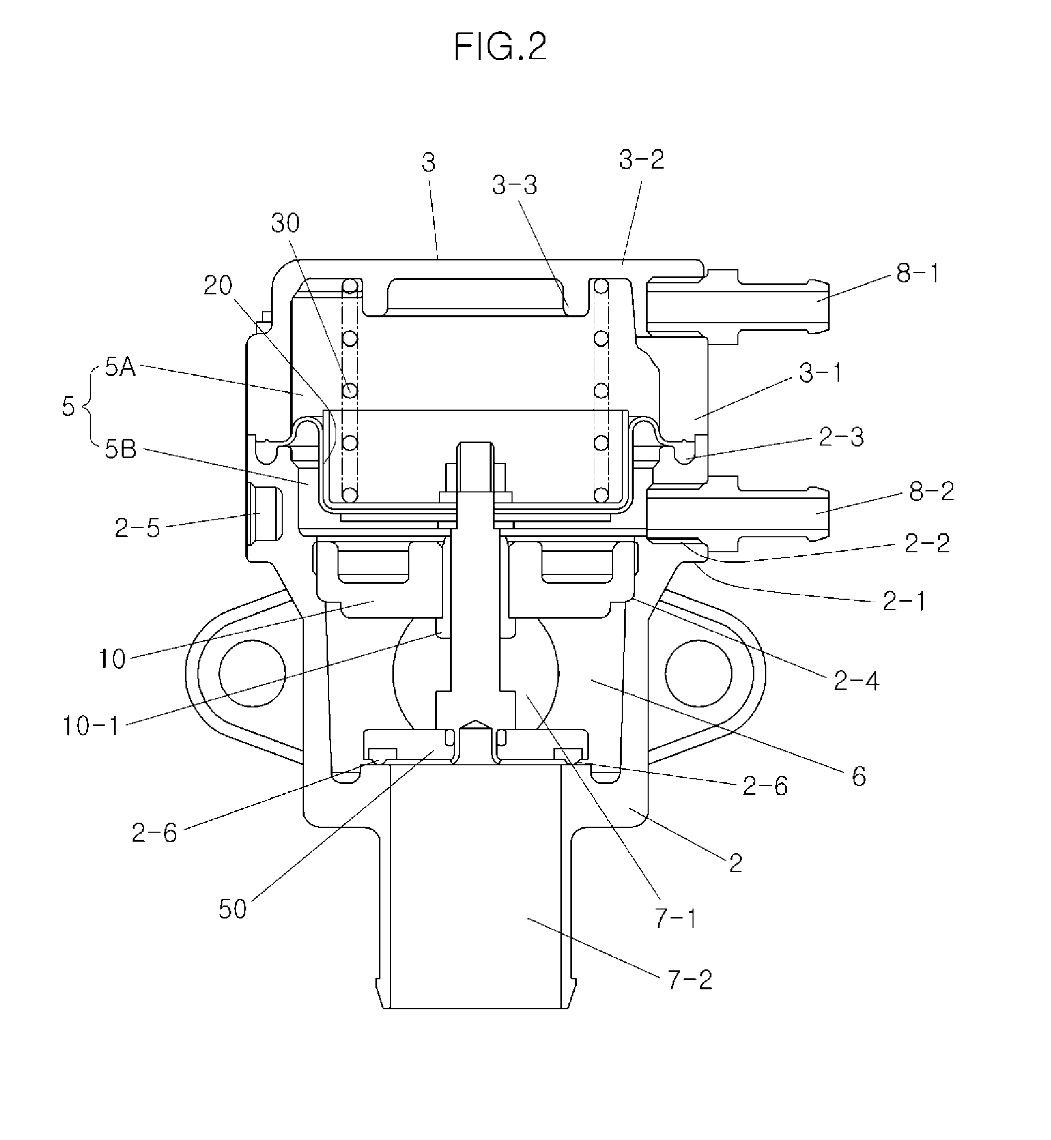 Separation chamber type Anti-surge valve and commercial vehicle turbocharger system applying the same