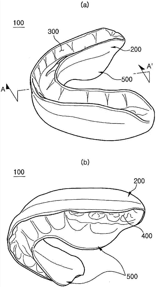 Mandible teeth fixing oral device