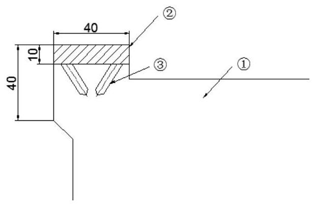 Flexible resin swaging core and production method thereof