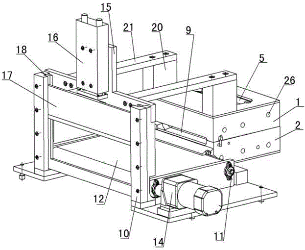 Mould with long glass fiber composite material co-extrusion machine opening