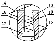 Computer host placing seat and installation structure of placing seat