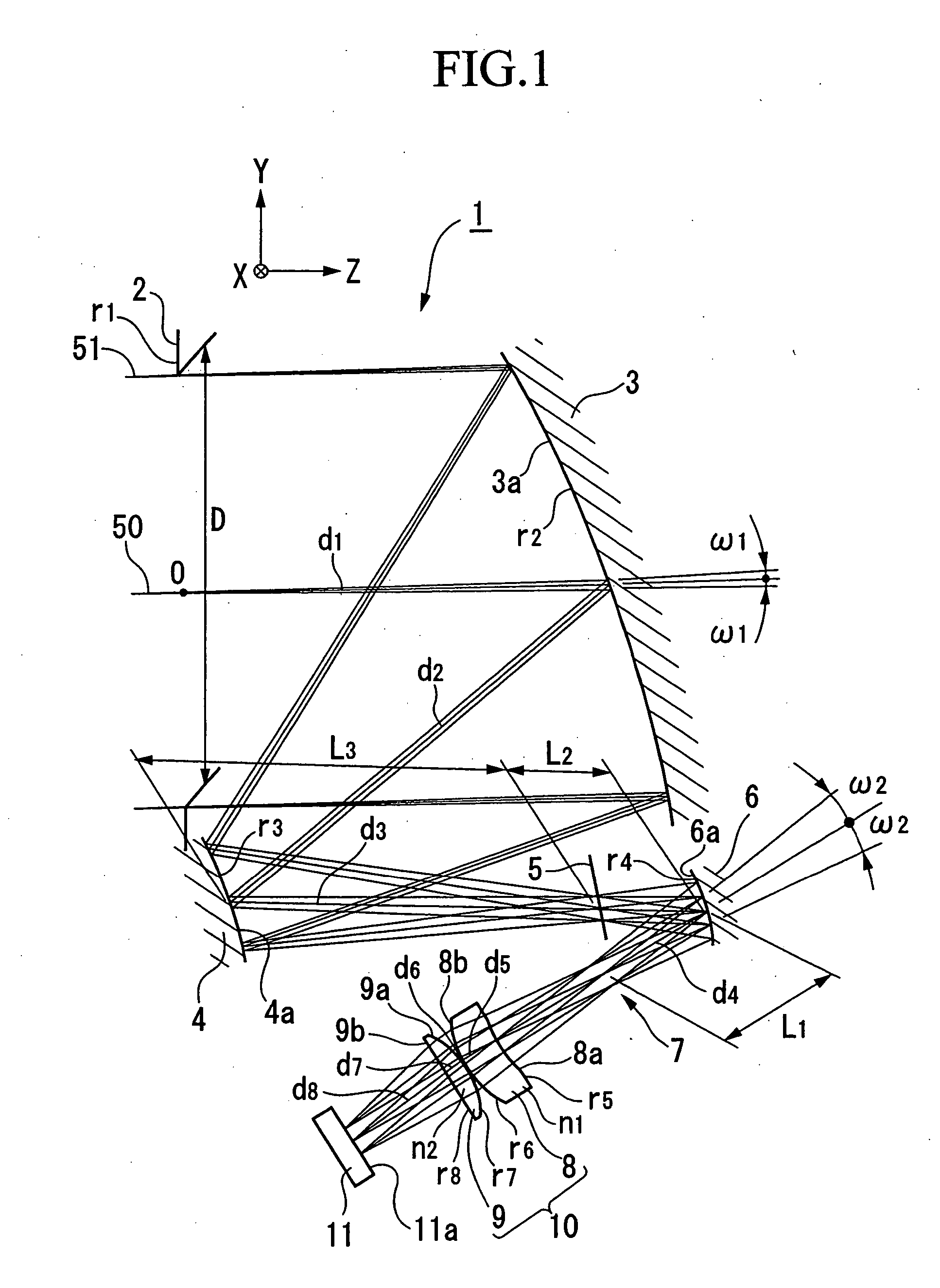 Decentered optical system, light transmitting device, light receiving device, and optical system