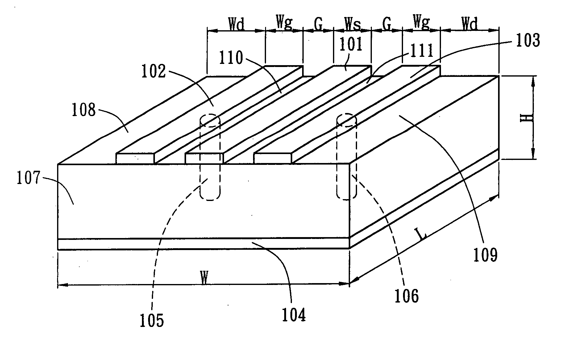 Methods for designing switchable and tunable broadband filters using finite-width conductor-backed coplanar waveguide structures