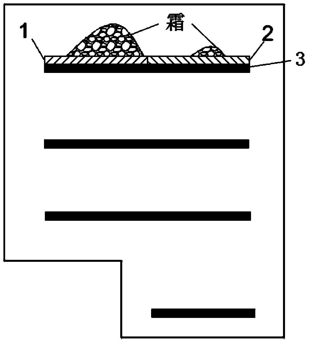 Refrigerator frost collection plate and defrosting prompt system and control method of refrigerator frost collection plate