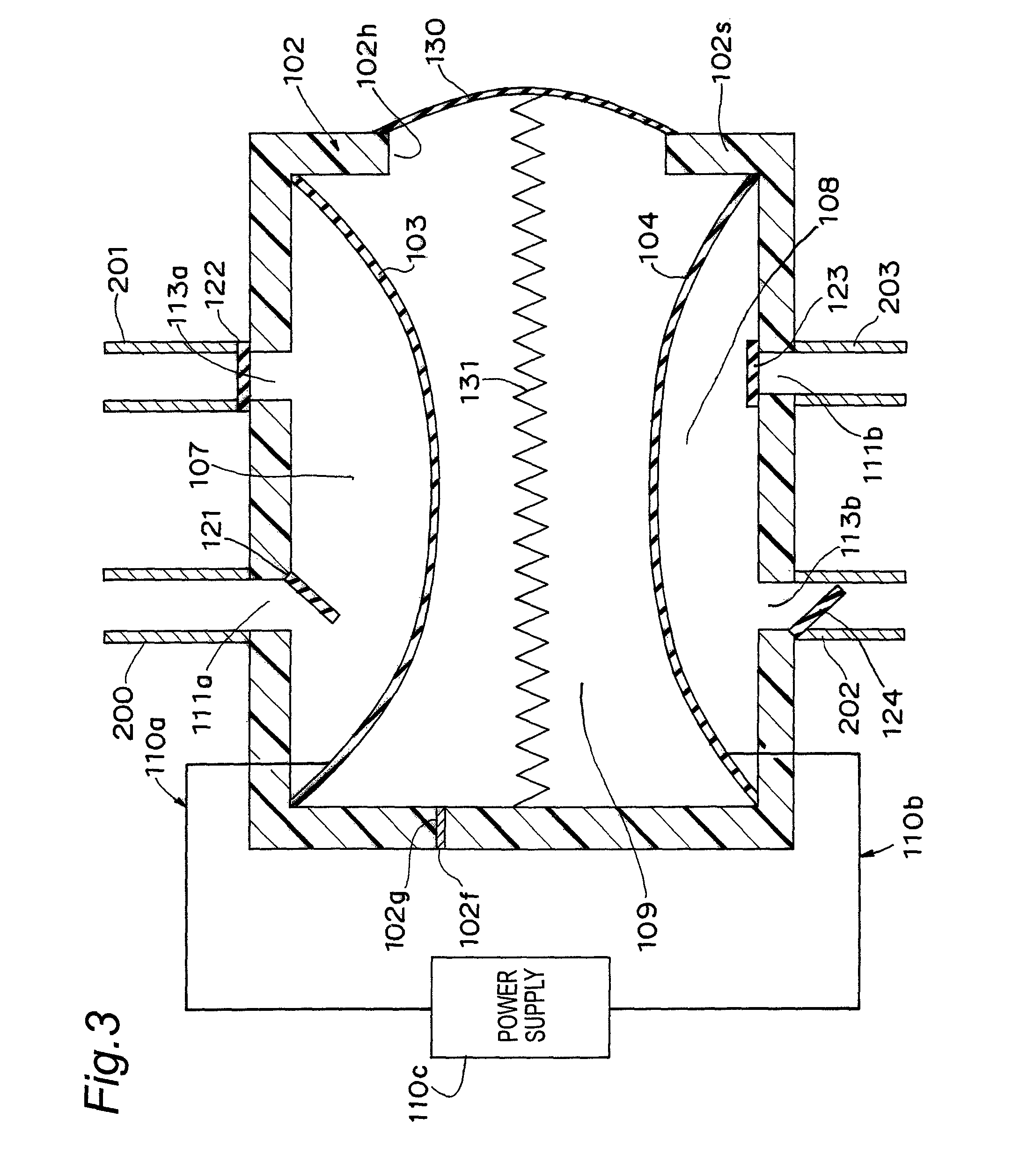 Fluid transporting device using conductive polymer