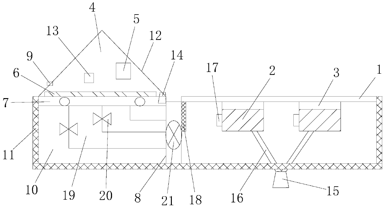 Heat-absorbing, heat-storage and water-collecting integrated solar drying system