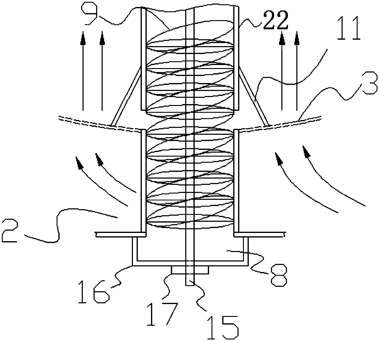 A continuous and stable discharge device and method for heavy products of a coarse coal slime separator