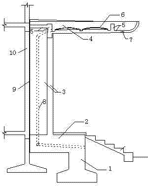 Novel large reinforced concrete cantilever awning