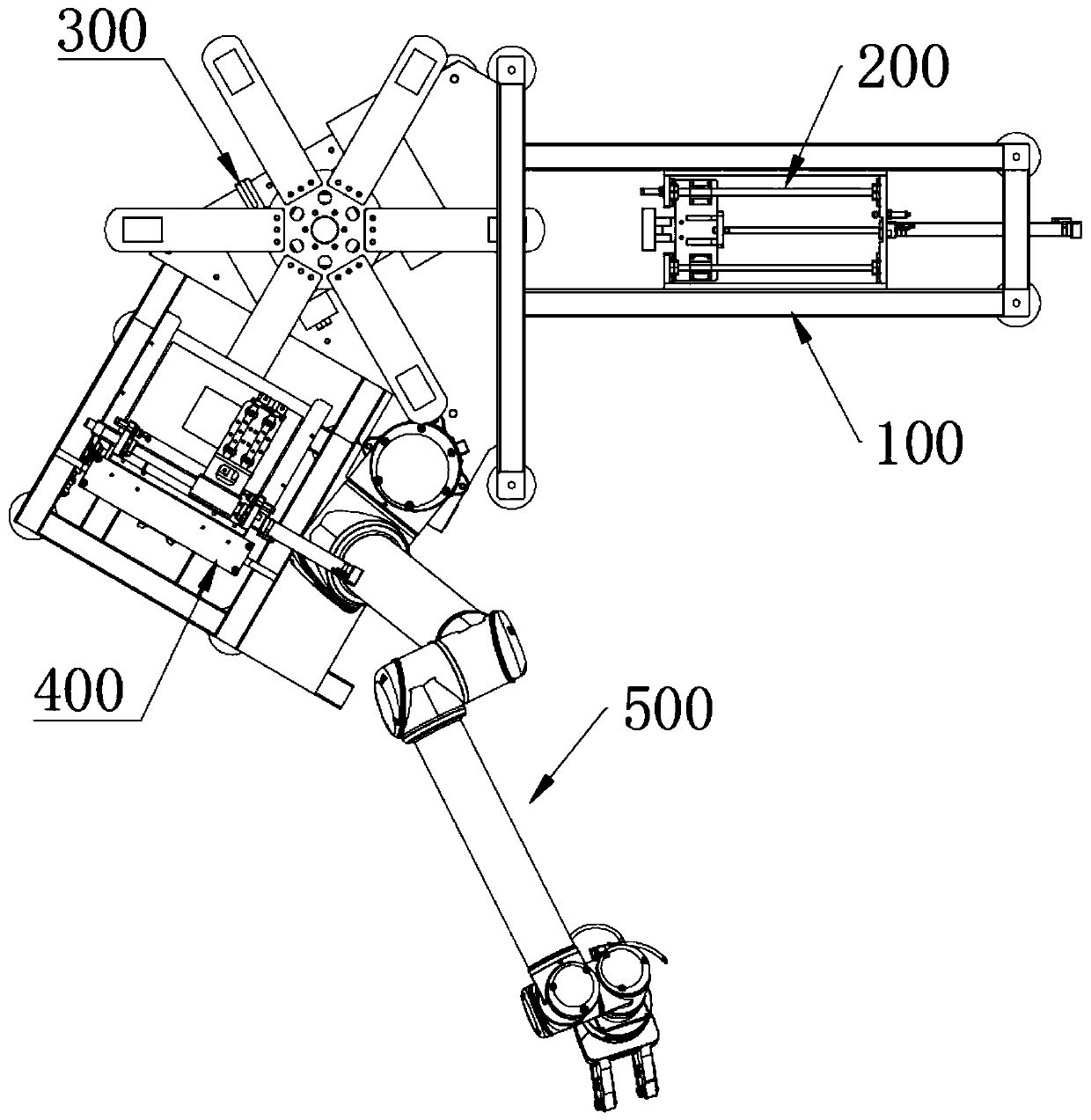 Silk-screen printing equipment based on automatic ink jetting of manipulator