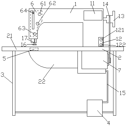 A monitoring type electric sewing machine