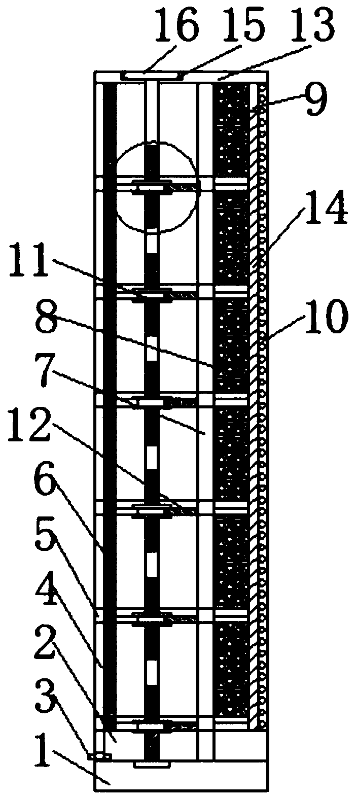 Water-absorbing novel-material building wall