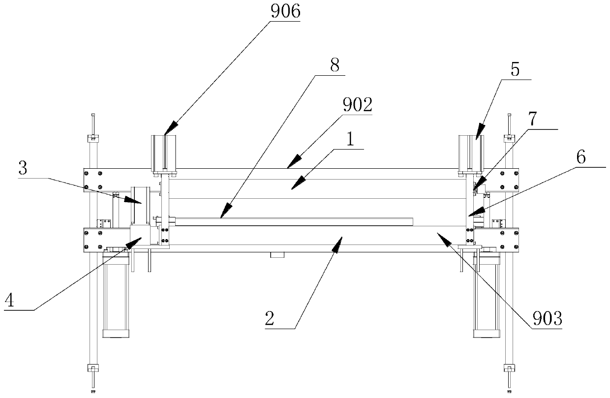 Automatic shearing system, automatic shearing method and automatic production line for steel grid plate as well as manufacturing method