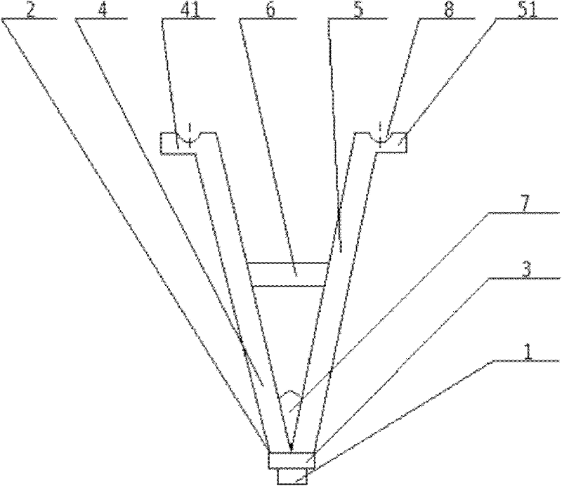 Lead support frame for binary division lead deicing through mechanical shock