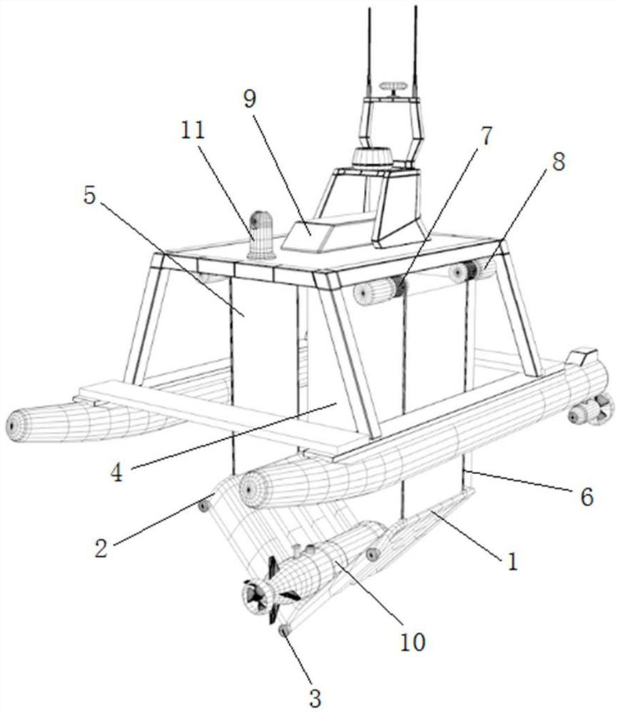 A UV rapid deployment and recovery device under high sea conditions