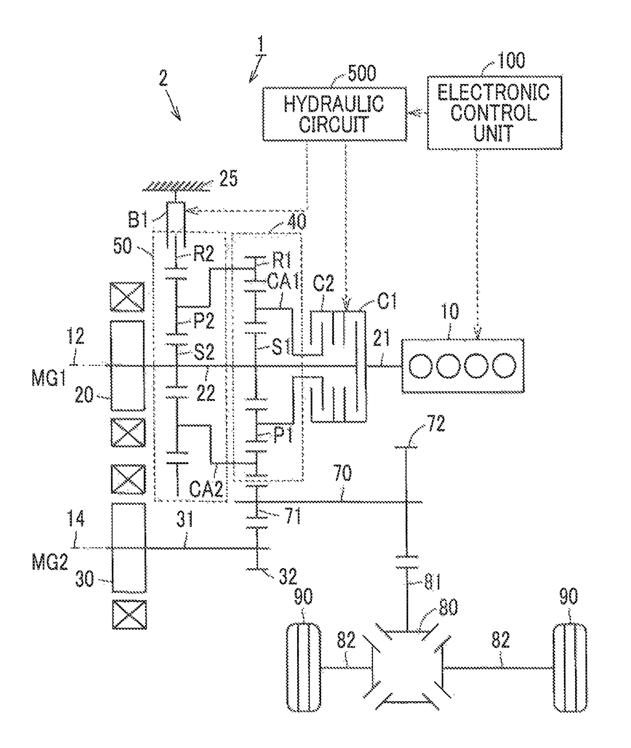 Control apparatus for hybrid vehicle and control method for hybrid vehicle