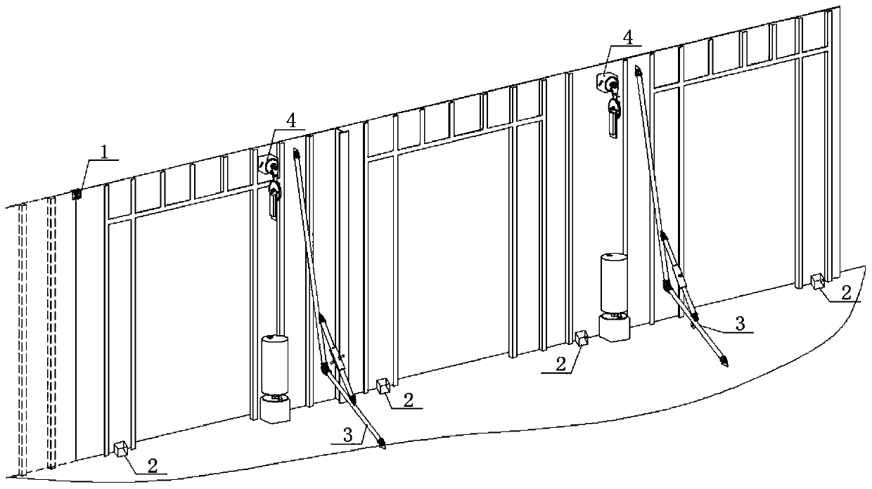 Positioning structure for stiffening steel plate shear wallboard and installation method of positioning structure