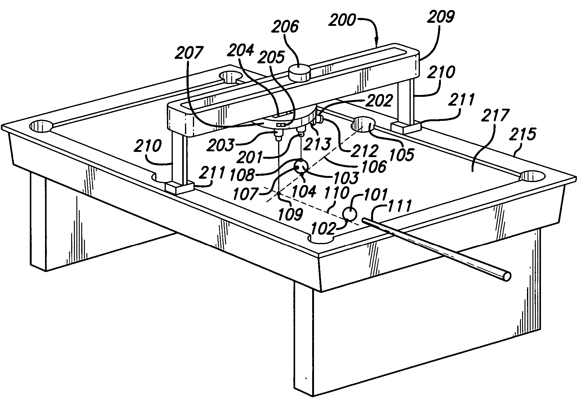 Laser light aiming trainer for the game of pool and similar games