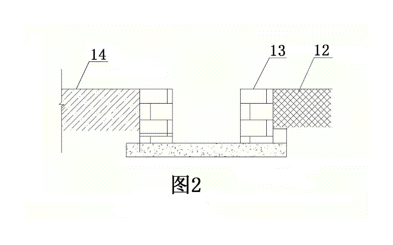 Valley-type refuse landfill series multi-partition rain and sewage shunting device and method