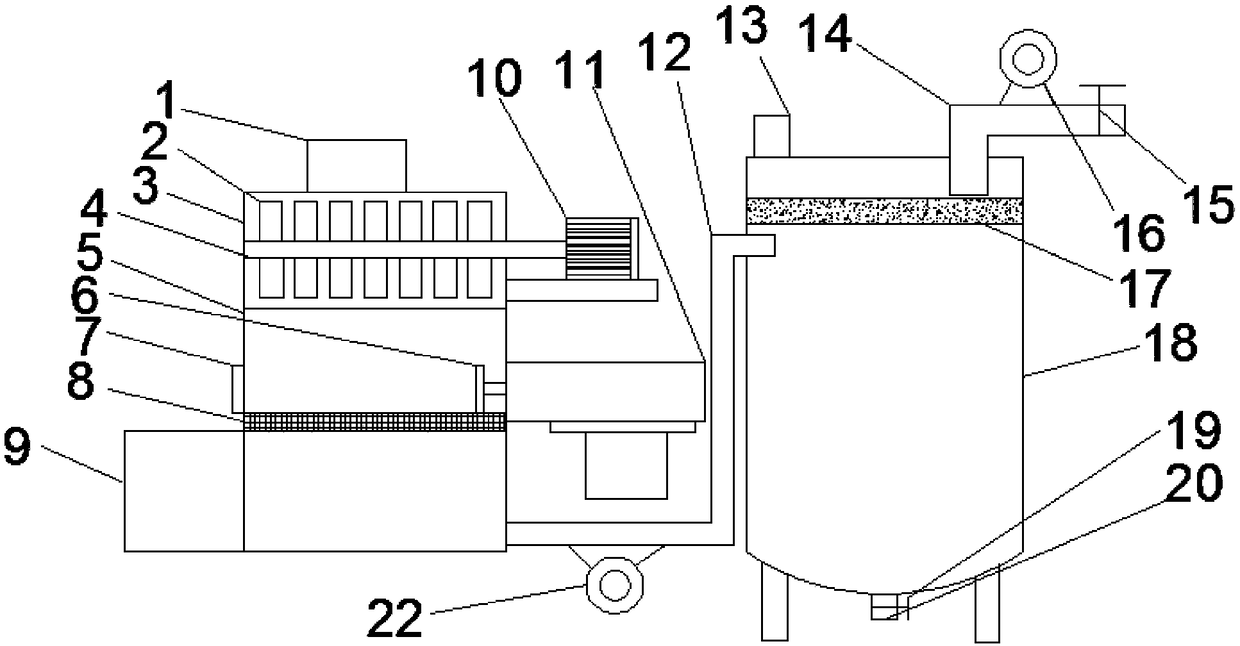 Building sewage anti-blocking process device