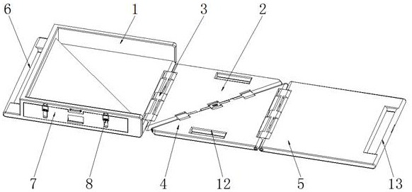 Folding outdoor rescue stretcher