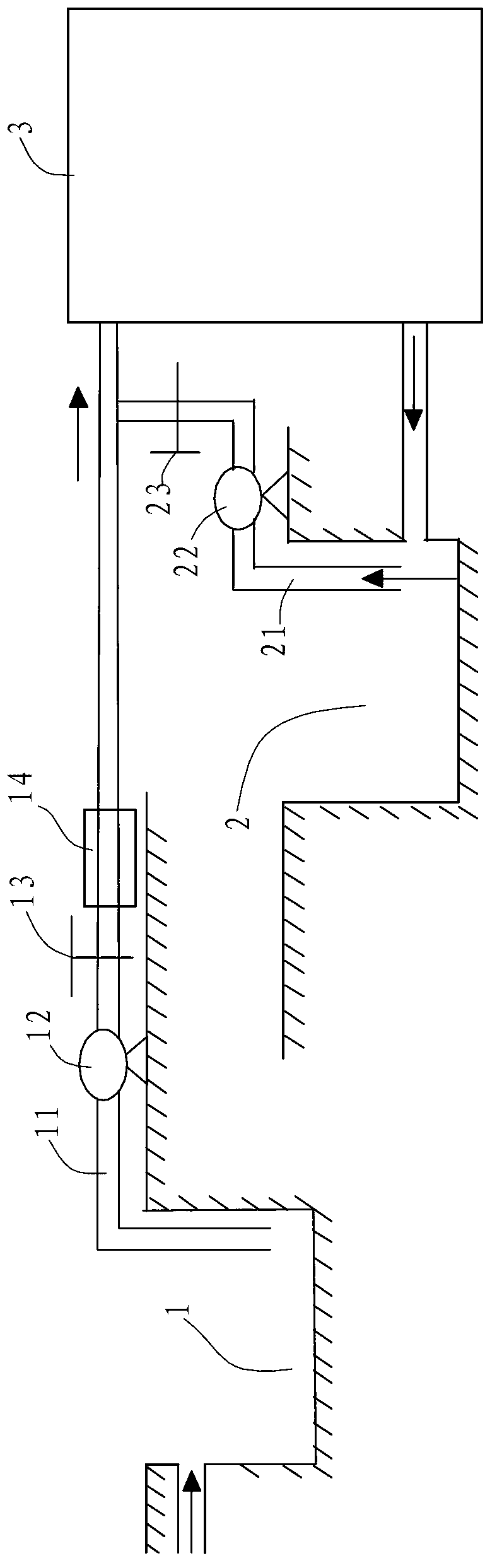 Sea water desalinization discharged sludge artificial wetland treatment system and treatment method thereof