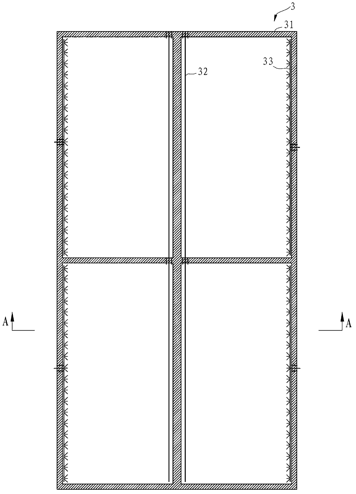 Sea water desalinization discharged sludge artificial wetland treatment system and treatment method thereof