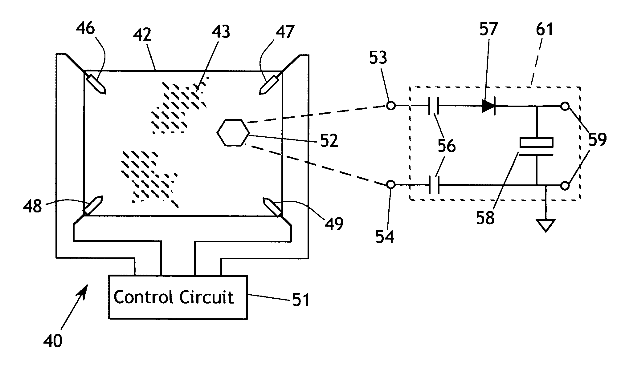 Methods and apparatus for supplying power to touch input devices in a touch sensing system