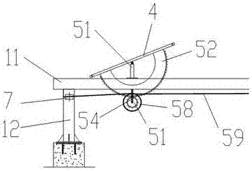 Biaxial flexible photovoltaic tracking bracket