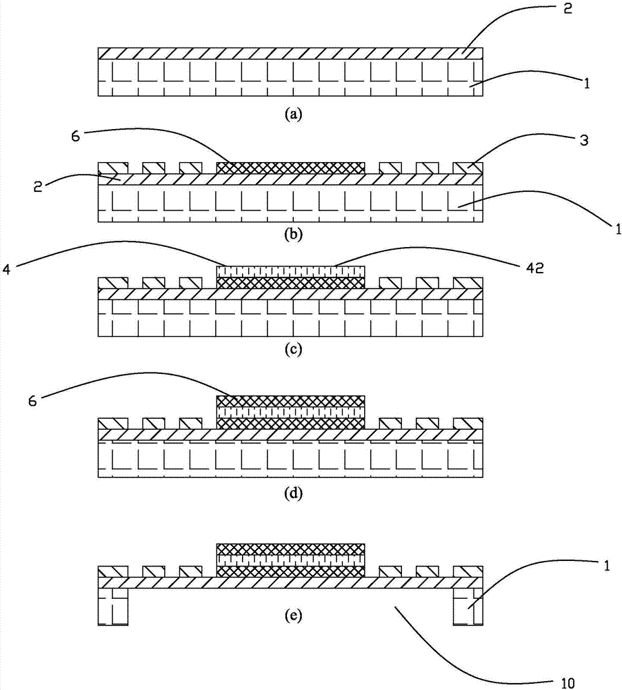 Piezoelectric ultrasonic transducer and preparation method thereof