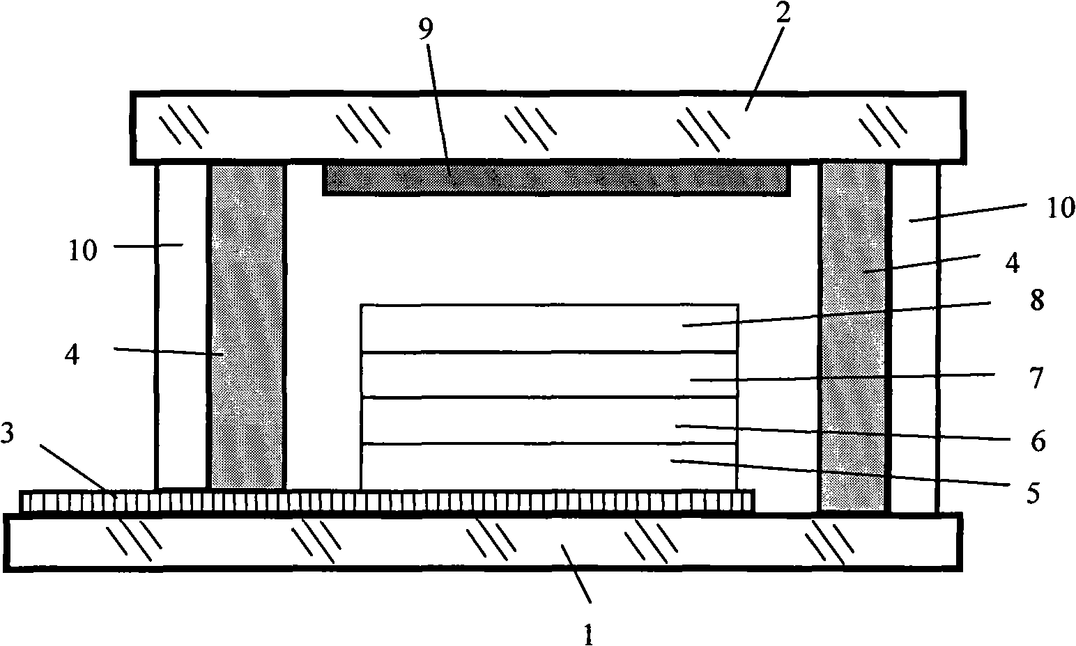 Packaging structure and packaging method of organic electroluminescent device