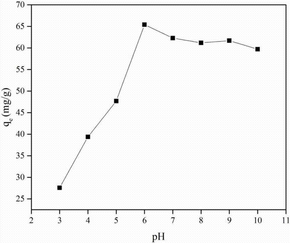 Fe-doped biochar loaded TiO2 composite material preparation method and application