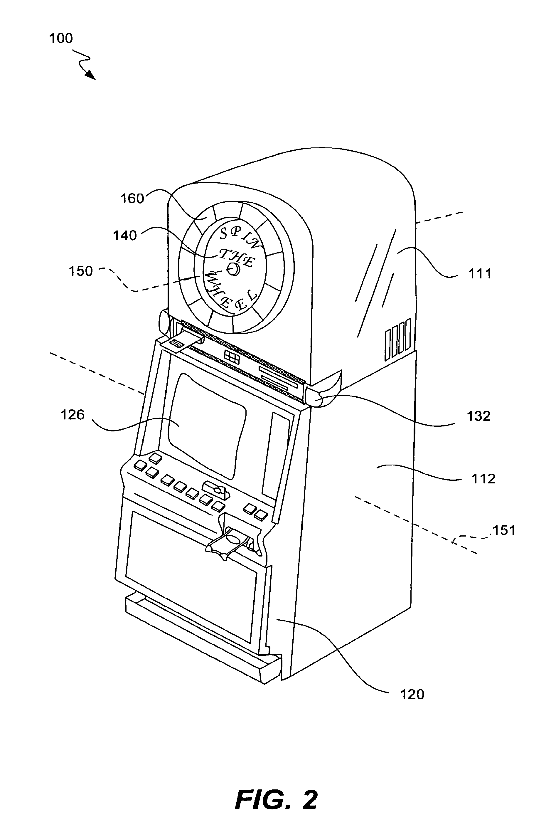 Video and mechanical spinning bonus wheel