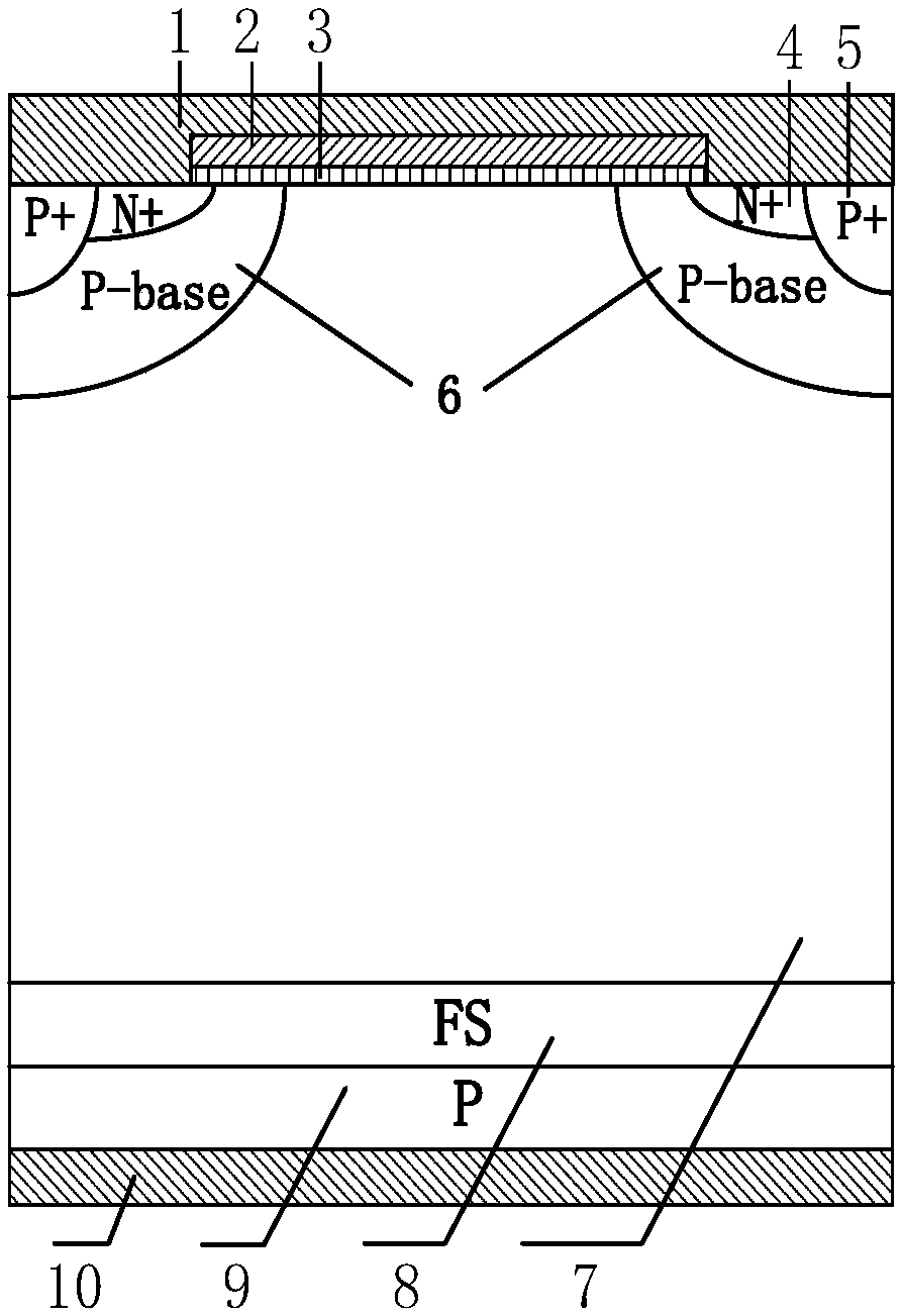 A bipolar power semiconductor device and a preparation method thereof