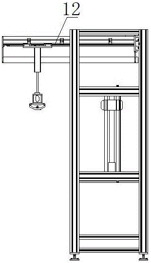 Full-automatic lightweight carrying and transferring system for cylindrical materials placed horizontally in axial direction