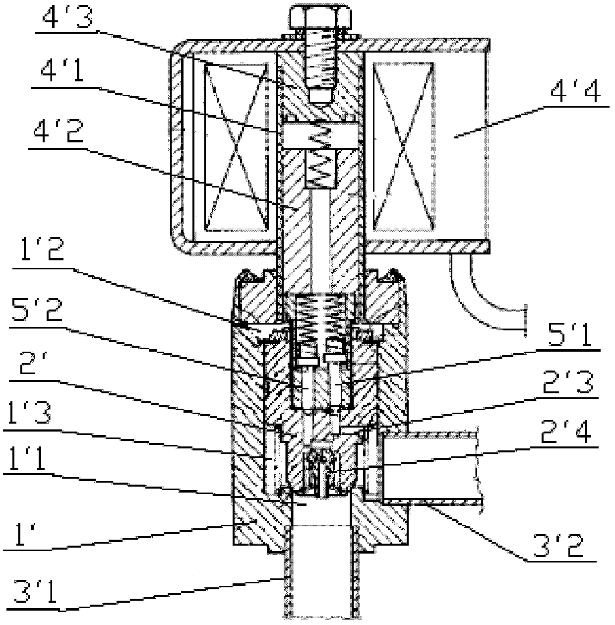 Bidirectional electromagnetic valve