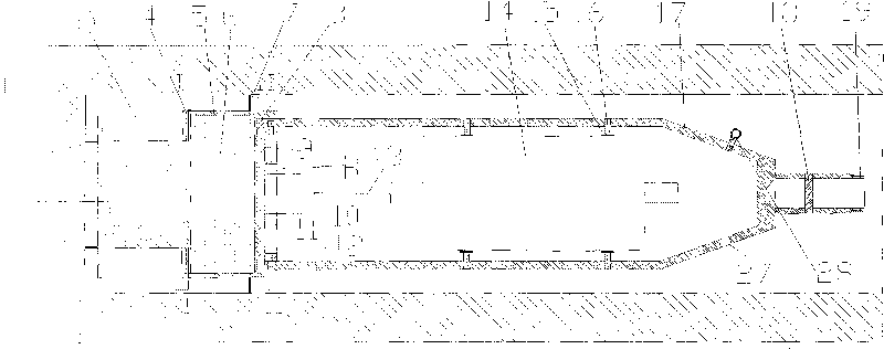 Protecting, fixing and retracting integration device of an acoustic emission deep hole monitoring sensor